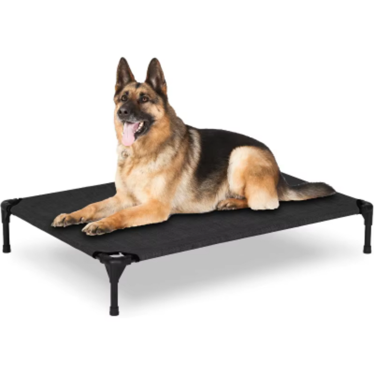 Cama elevada para perros al aire libre: cama elevada para perros grandes, cama impermeable para perros, fácil de montar, cama elevada refrescante para perros