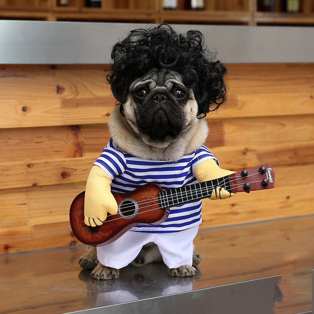 Pet Clothes Guitar Transformation Costume Funny Quirky Clothes New Halloween Dog Clothes Autumn Winter Style