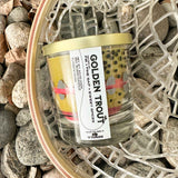 Wyoming Golden Trout Pattern Candle