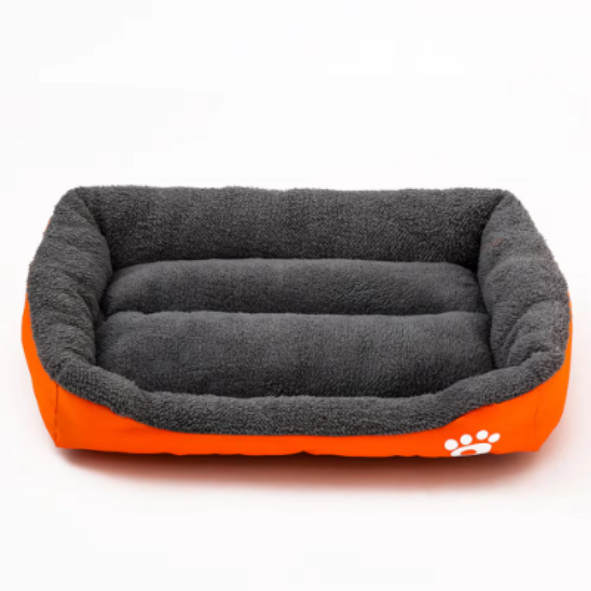 Cama para perros XS-XXL para perros pequeños, medianos y grandes, rectangular, cálida y lavable, con base impermeable, sofá de vellón suave, color colorido