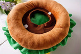 Dog Cat Hamburger Headgear Collar Hat Cartoon Pet Accessories Clothes Funny Costume Elizabethan Ring