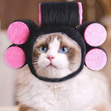 [Adjustable Cartoon Party Hat] Whimsical Cartoon Pet Party Hat - Soft, Lightweight, Adjustable Headgear for Cats & Dogs with Magic Tape Closure and Comfortable Wear