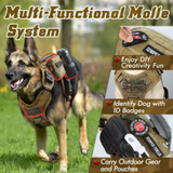 Tactical Dog Harness and Leash Set Military Dog Vest For K9 German Shepherd Retriever Tactical Training  For All Breeds Dogs