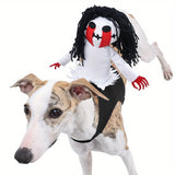 Pet Halloween Costume Funny Knight Sadako Dog Dog Clothes