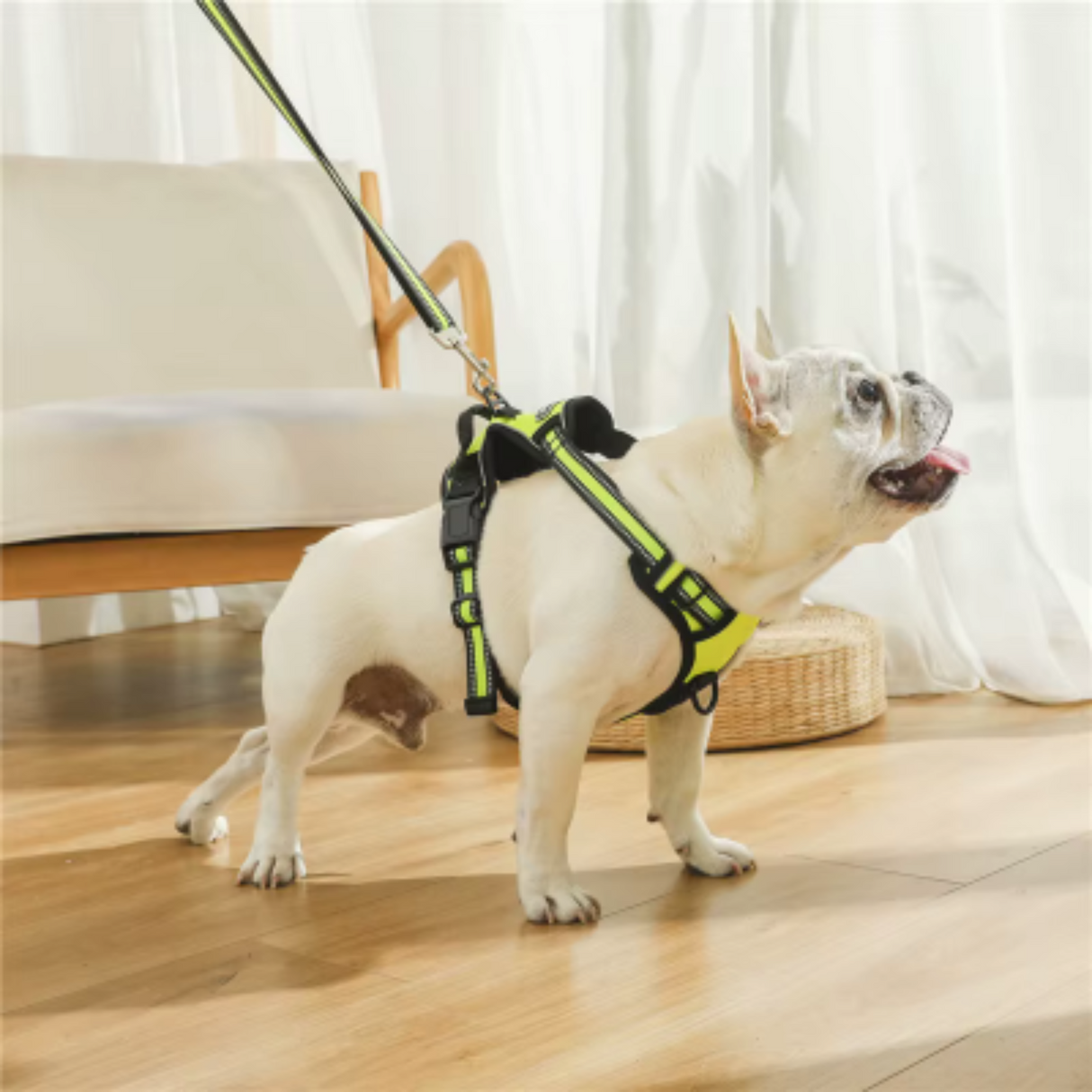 Reflective Adjustable Pet Dog Harness, Breathable Vest, Chest Strap, Small, Medium, Large Dogs Collar