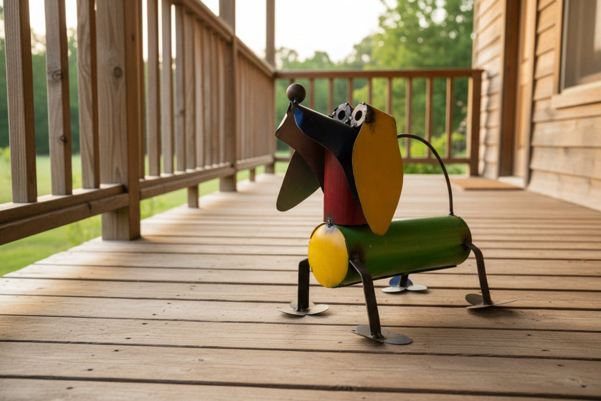 Wiener Dog-Metal-Yard Art-Animal-14Lx9Wx12H-Dachshund