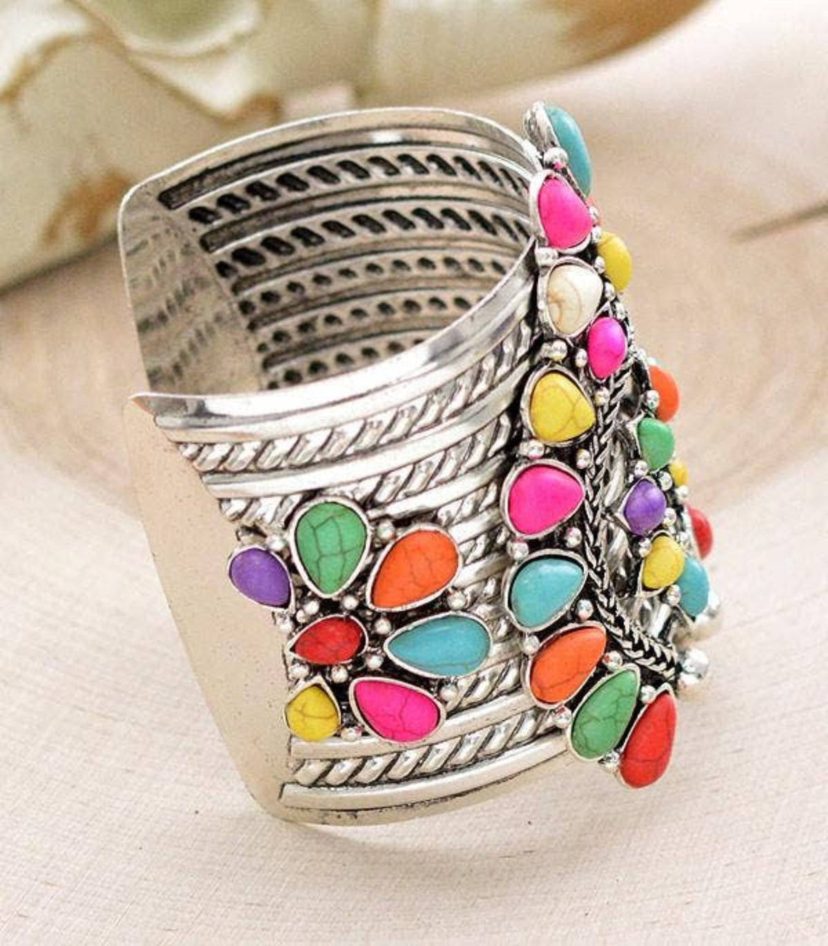 Squash Blossom Cuff Bracelet