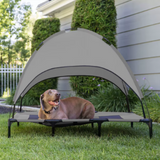 Cama elevada para mascotas con dosel, tienda de campaña portátil para perros Cama elevada para perros con dosel, tienda de campaña para perros y gatos, para acampar al aire libre