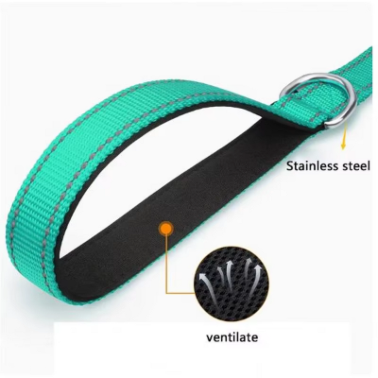 Correa reflectante para mascotas, correas de adiestramiento para perros, correa para exteriores, cuerda para gatos, perros, arnés para pasear mascotas, collar, cuerda líder, 1,2 m, 1,5 m, 1,8 m