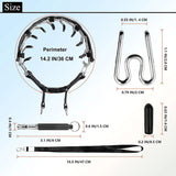 Choke Collar for Dogs, Reflective Covered Dog Spike Pinch Collar, Adjustable Dog Training Collar Buckle for Small Large Dogs