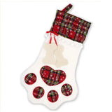 Christmas Stockings Christmas Decoration Gifts for Family, Santa, Holiday, Pet, Dog Paw Stockings
