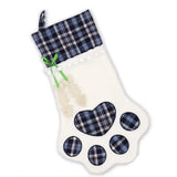 Christmas Stockings Christmas Decoration Gifts for Family, Santa, Holiday, Pet, Dog Paw Stockings