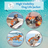 Dog Life Jacket Pet Safety Rescue Swimsuit Dog Surfing Swimming Clothes Summer Vacation Oxford Breathable Bulldog Safety Clothes