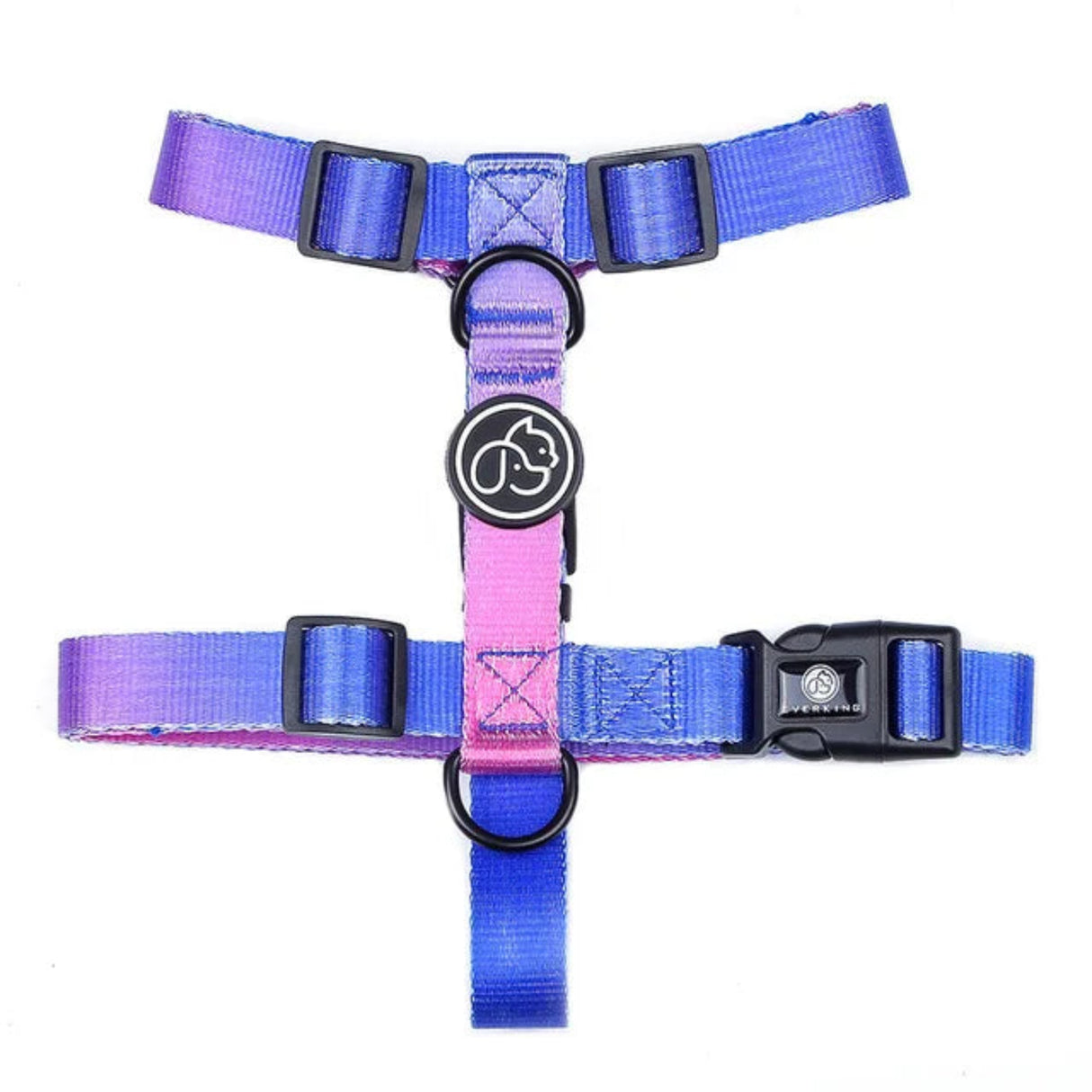 Fashion Gradient Color Dog Collar Leash Harness Pet Products Chain Small Dog Medium Large Fitting Spring Summer Autumn