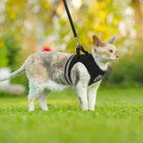 Breathable Cat Harness And Leash Escape Proof Pet Clothes Kitten Puppy Dogs Vest Adjustable Easy Control Reflective Cat Harness