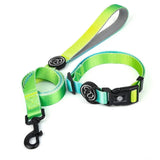 Fashion Gradient Color Dog Collar Leash Harness Pet Products Chain Small Dog Medium Large Fitting Spring Summer Autumn