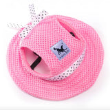 Pet Dog Cat Cap Breathable Summer Sunhat Cloth Mesh Canvas Hat For Small Medium Dogs Cats Caps Pet Products