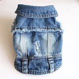 Spring Denim Dog Vest Shih Tzu Clothes for Small Dogs Yorkshire Terrier Puppy Jeans Jacket for Chihuahua Apparel Cat Clothes