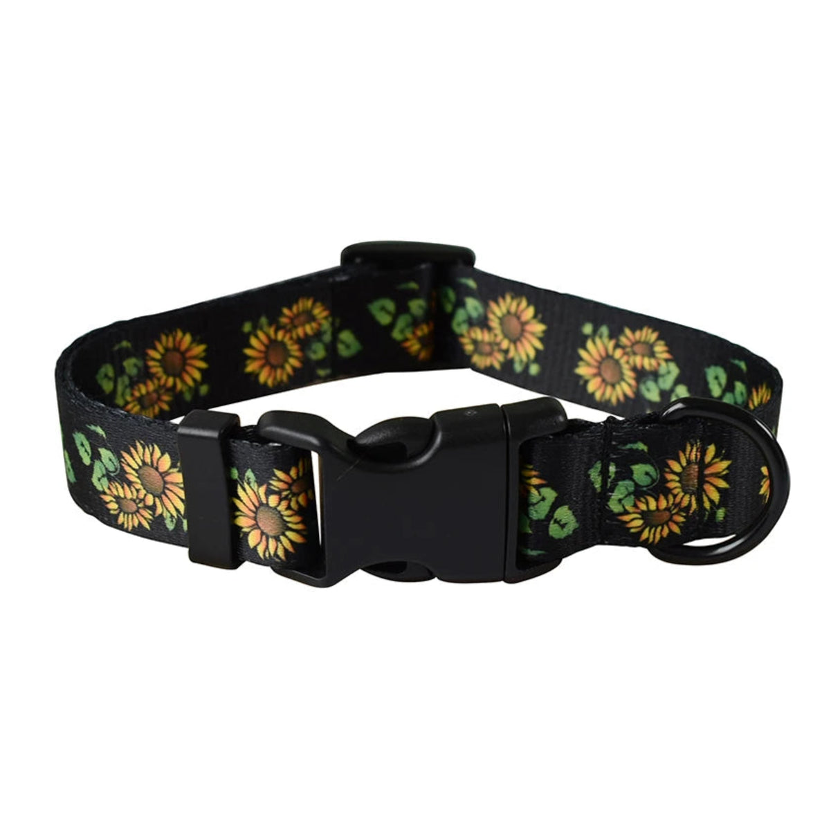 Collar de perro con estampado de nailon de 15 tipos de colores, collar ajustable para perros, productos para mascotas, placa de identificación grabada personalizada, suministros para mascotas 