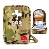 Kit de primeros auxilios portátil Molle para mascotas, 78 piezas, kit de rescate de emergencia, bolsa médica para el cuidado de traumatismos caninos para entrenamiento, senderismo, caza y acampada 