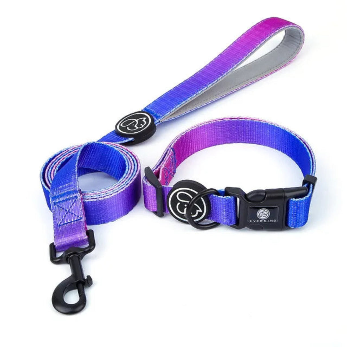 Fashion Gradient Color Dog Collar Leash Harness Pet Products Chain Small Dog Medium Large Fitting Spring Summer Autumn