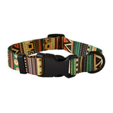 Collar de perro con estampado de nailon de 15 tipos de colores, collar ajustable para perros, productos para mascotas, placa de identificación grabada personalizada, suministros para mascotas 