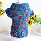 Spring Denim Dog Vest Shih Tzu Clothes for Small Dogs Yorkshire Terrier Puppy Jeans Jacket for Chihuahua Apparel Cat Clothes
