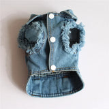 Spring Denim Dog Vest Shih Tzu Clothes for Small Dogs Yorkshire Terrier Puppy Jeans Jacket for Chihuahua Apparel Cat Clothes
