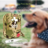 Kit de primeros auxilios portátil Molle para mascotas, 78 piezas, kit de rescate de emergencia, bolsa médica para el cuidado de traumatismos caninos para entrenamiento, senderismo, caza y acampada 