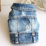 Spring Denim Dog Vest Shih Tzu Clothes for Small Dogs Yorkshire Terrier Puppy Jeans Jacket for Chihuahua Apparel Cat Clothes