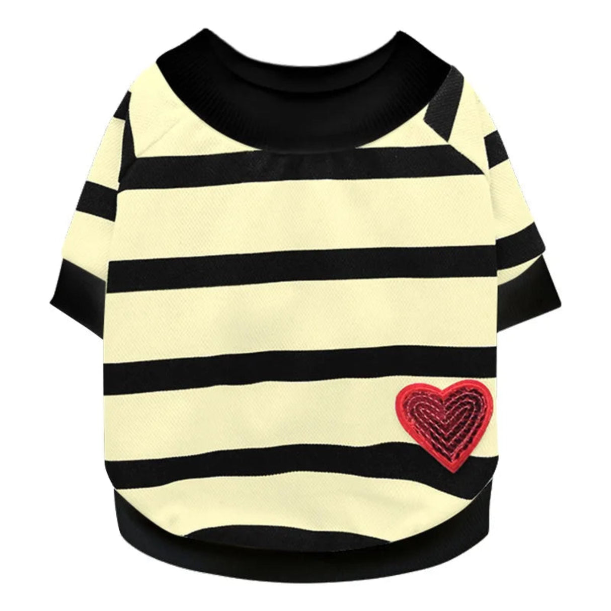 Pet Clothes Sweater Small Dog Costume Stripe Heart Clothing Pullover Hoodies Pet Shirt for Chihuahua French Bulldog Puppy Coat