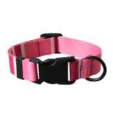 Collar de perro con estampado de nailon de 15 tipos de colores, collar ajustable para perros, productos para mascotas, placa de identificación grabada personalizada, suministros para mascotas 