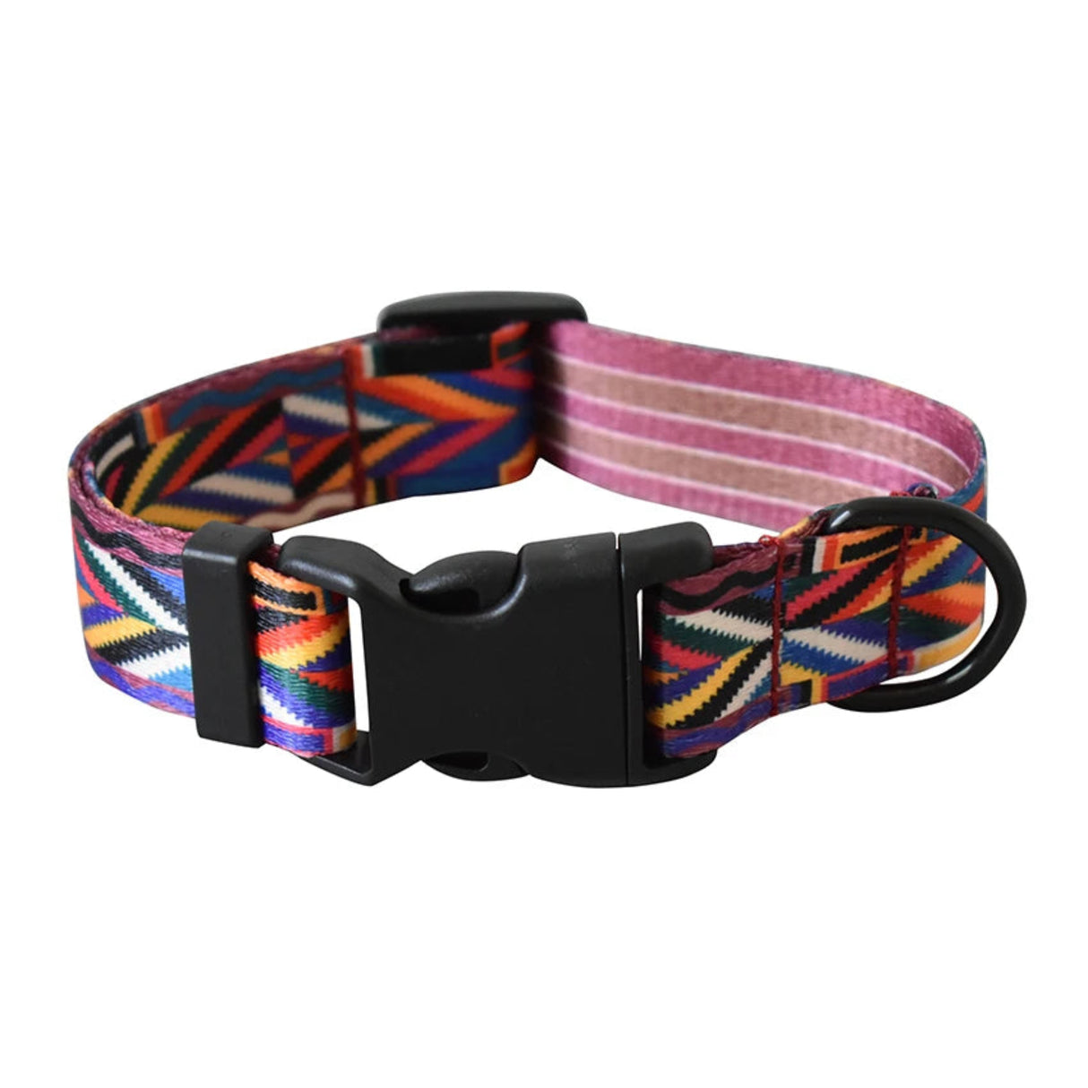 Collar de perro con estampado de nailon de 15 tipos de colores, collar ajustable para perros, productos para mascotas, placa de identificación grabada personalizada, suministros para mascotas 