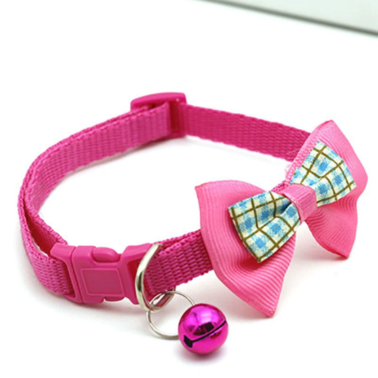 Pet Bell Collar Cat Collar Dog Bell Collar Multicolor Bows Collar Bell Collar Adjustable