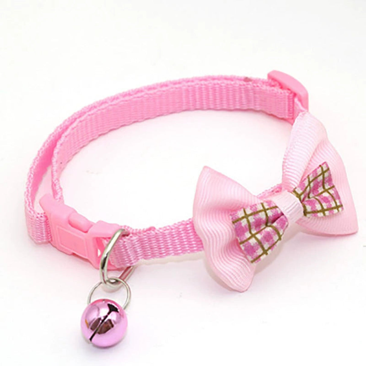 Pet Bell Collar Cat Collar Dog Bell Collar Multicolor Bows Collar Bell Collar Adjustable