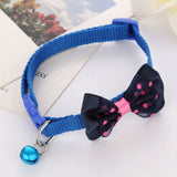 Pet Bell Collar Cat Collar Dog Bell Collar Multicolor Bows Collar Bell Collar Adjustable