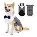 Bows Suit Small and Medium-Sized Dogs Golden Retriever Formal Dress Dog