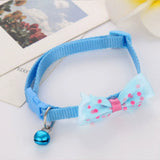 Pet Bell Collar Cat Collar Dog Bell Collar Multicolor Bows Collar Bell Collar Adjustable