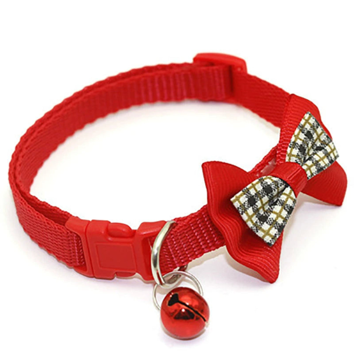 Pet Bell Collar Cat Collar Dog Bell Collar Multicolor Bows Collar Bell Collar Adjustable