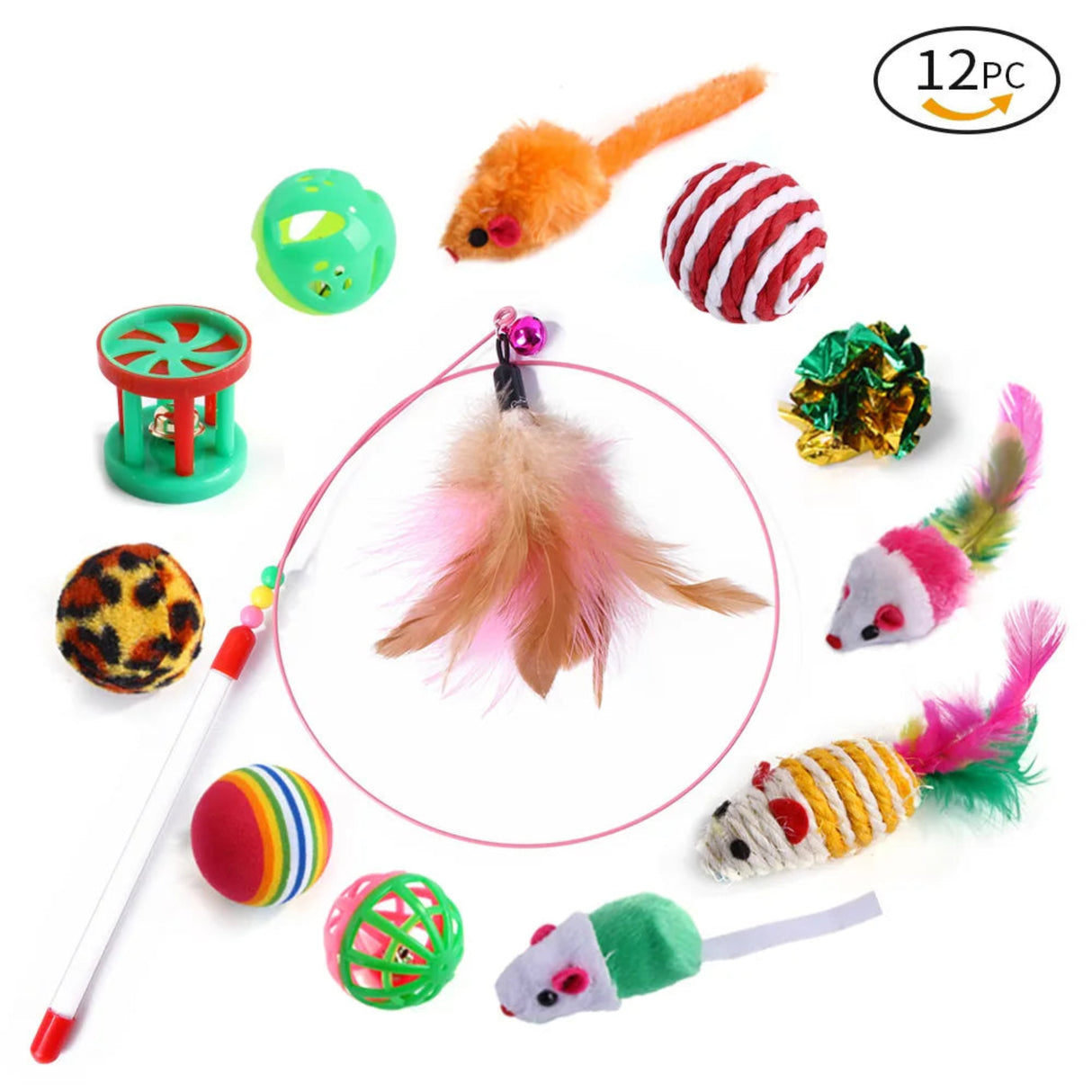 Cat Toys Mouse Shape Balls Foldable Cat Play Tunnel Kitten Tower Funny Cat Tent Pet Supplies  for Indoor Cats