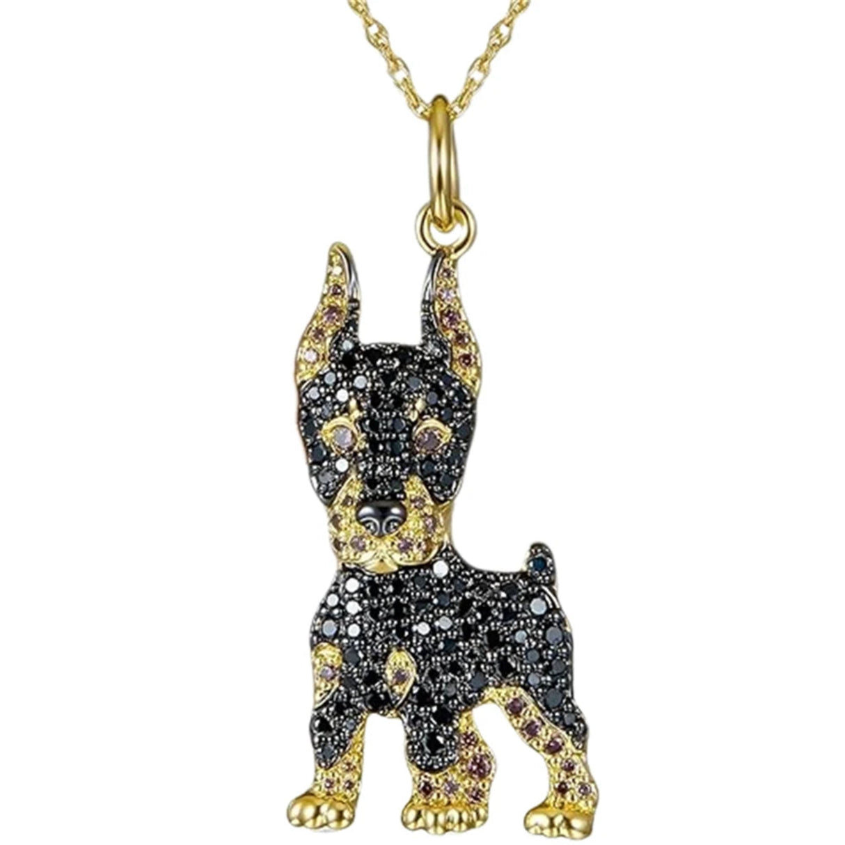 Exquisite and Cute Schnauzer Dog Pendant Necklace for Women Elegant Pet Puppy Jewelry Animal Accessories Dog Lovers Gift