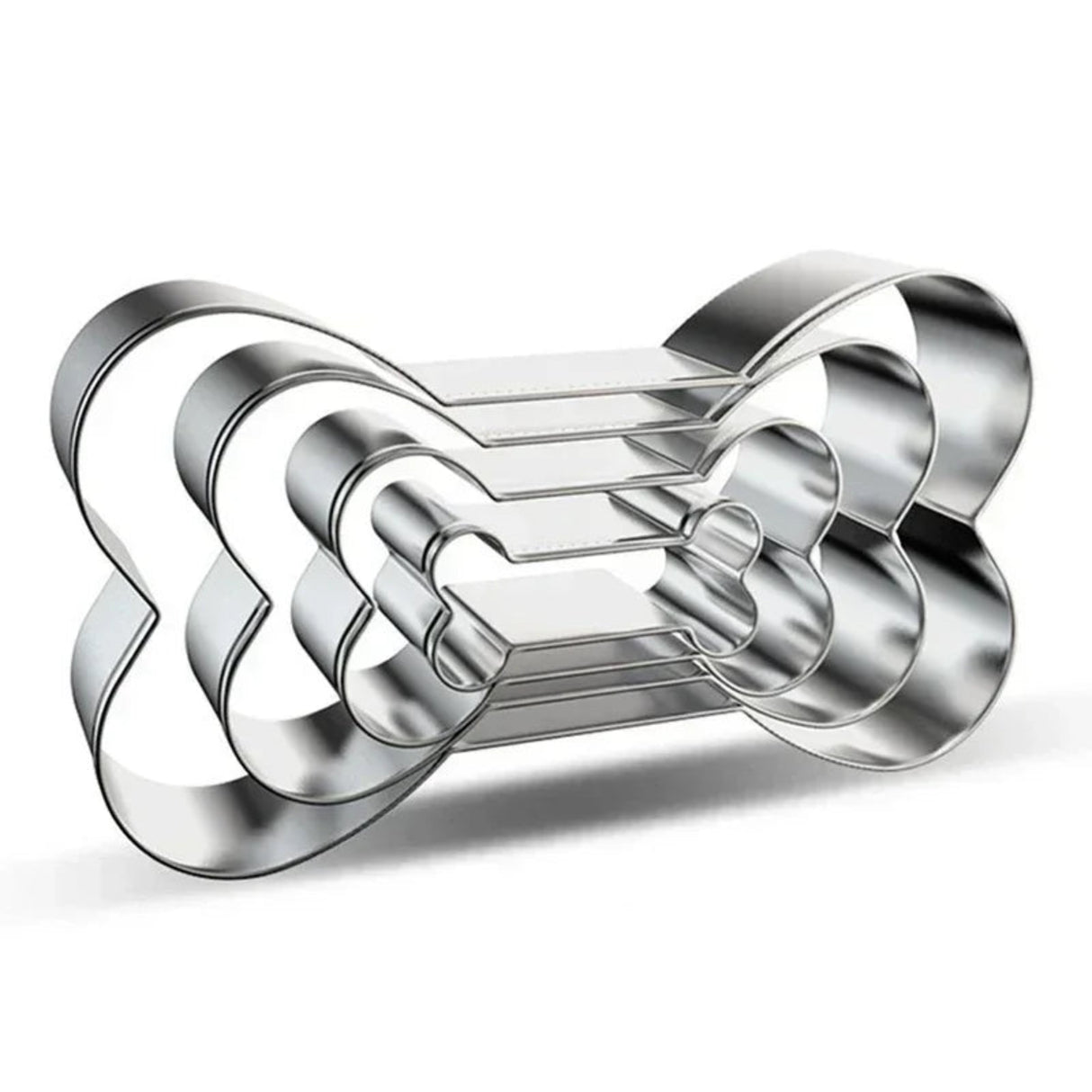 4pcs/set Cookie Cutter Pet Dog Bone Paw Shaped Stainless Steel Mold DIY Cake Sugarcraft Pastry Biscuit Mould Kitchen Baking Tool