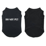 Summer Letters Printed Dog Clothes Dogs Vest Do Not EMOTIONAL IN TRAINING Pet Small Medium T-shirt Chihuahua Pet Clothing