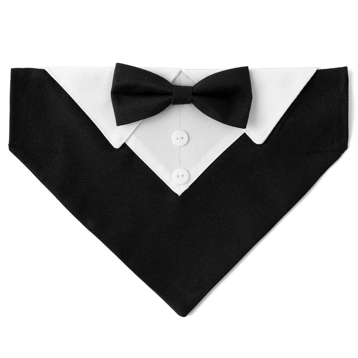 Sucado - Collar de perro con pajarita, esmoquin, bandana, ajustable, formal, triangular, para boda, cumpleaños, disfraces, fiestas de cosplay 