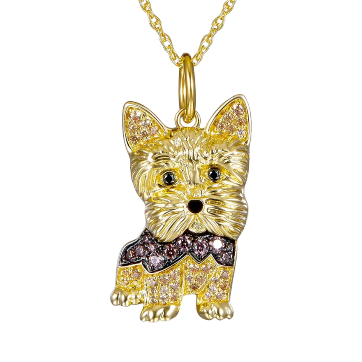 Exquisite and Cute Schnauzer Dog Pendant Necklace for Women Elegant Pet Puppy Jewelry Animal Accessories Dog Lovers Gift