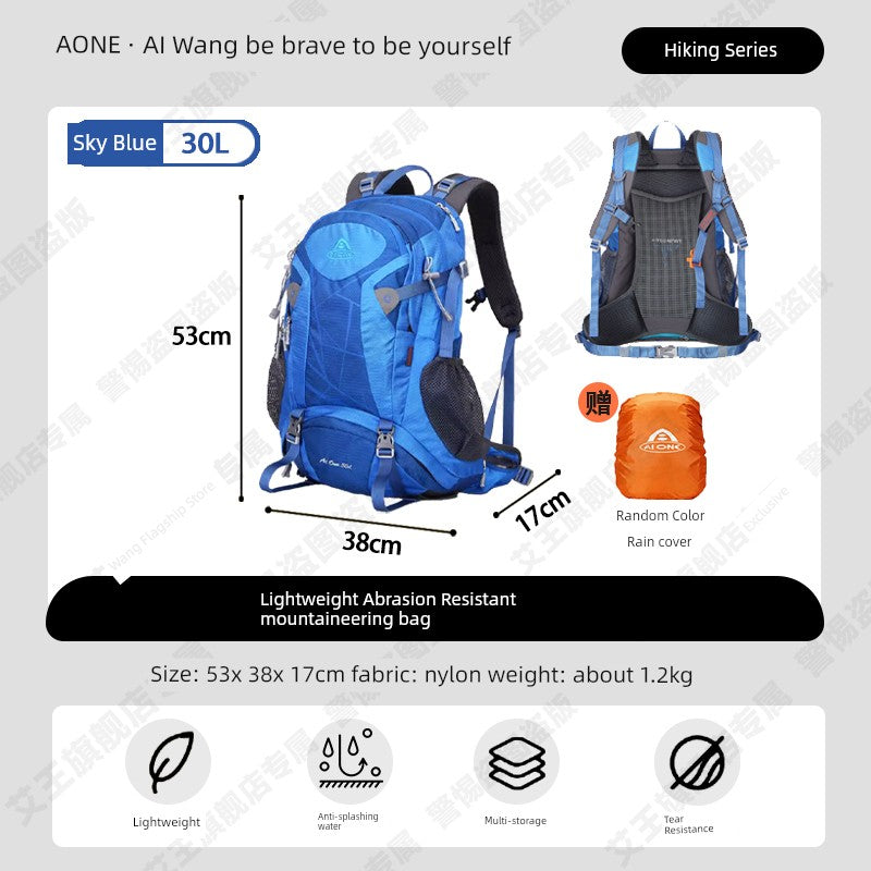 Mochila de senderismo con suspensión Aione para hombres y mujeres que montan al aire libre 