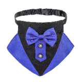 Dog Formal Bandana Tuxedo Scarf with Bow Tie Wedding Party Outfit Dress-up Accessories Dog Attire Costume Gentleman Neckerchief