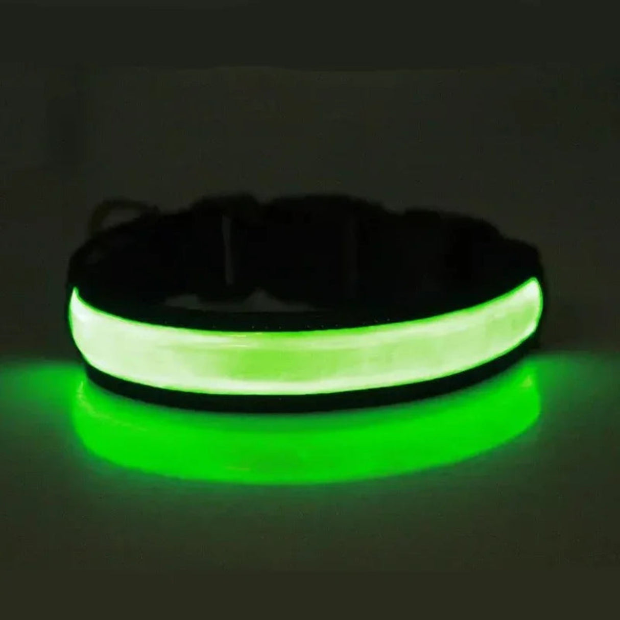 Collar para perro con luz LED brillante, ajustable, intermitente, con carga USB, collar luminoso, arnés con luz nocturna para perros grandes, medianos y pequeños, artículos para mascotas 