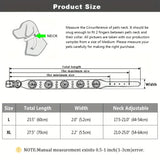 Durable Leather Spiked Dog Collar for Training and Hiking