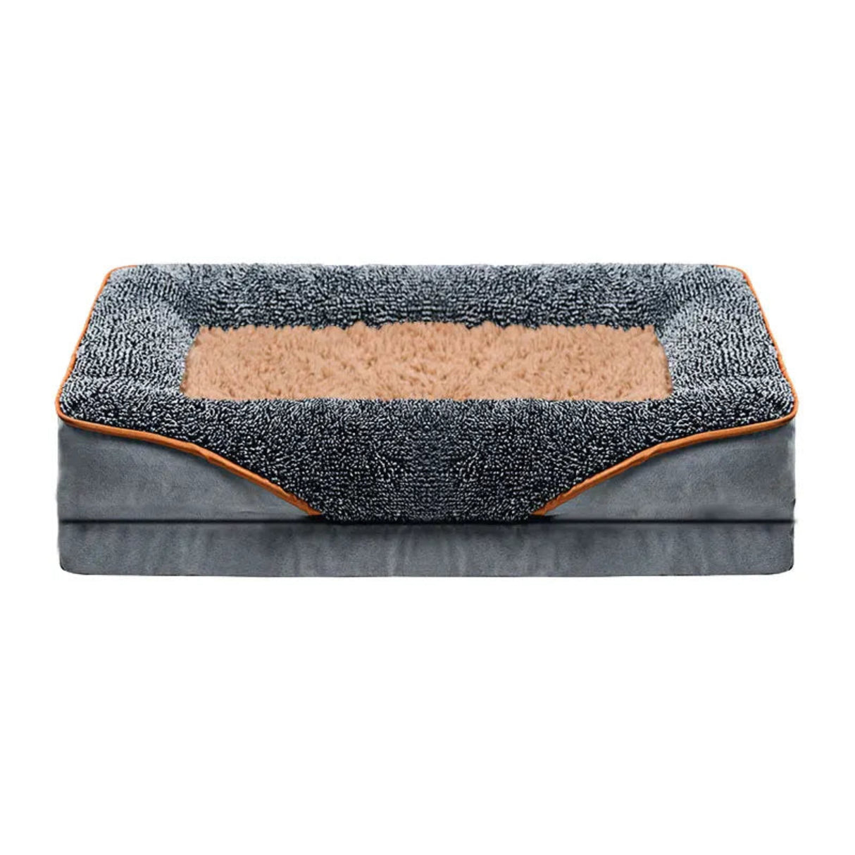 An oversized dog bed removable washable for all seasons, pet bed sofa, comfortable and soft cat sofa bed with raised edges,